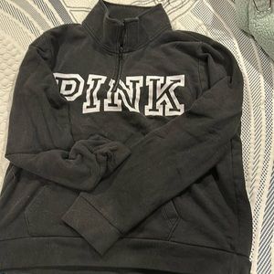 Pink quarter zip